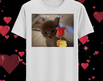 Für Mein Pookie süsse Katze T-Shirt Gen Z T-shirt Y2k Lustig Weirdcore Weirdcore Shirt Weirdcore Shirts W Rizz Unhinged