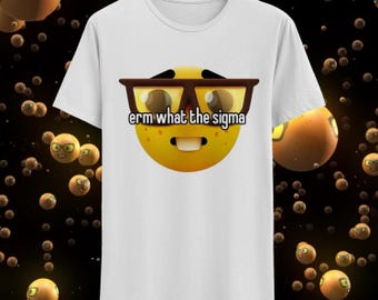 Erm What The Sigma Ironic Tee Weirdcore Sarcastic Sigma Shirt Nerd TShirt Oddly Specific Tiktok Brain Rot Brainrot Tik Tok Brainrot