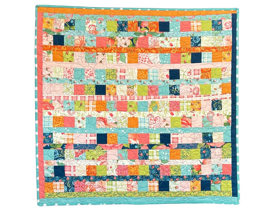 Handmade Scrappy Baby Quilt: Cotton Patchwork Nursery Decor - Etsy