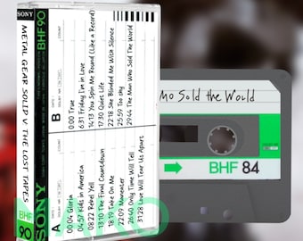 Metal Gear Solid V 5 Phantom Pain CUSTOM mix tape cassette