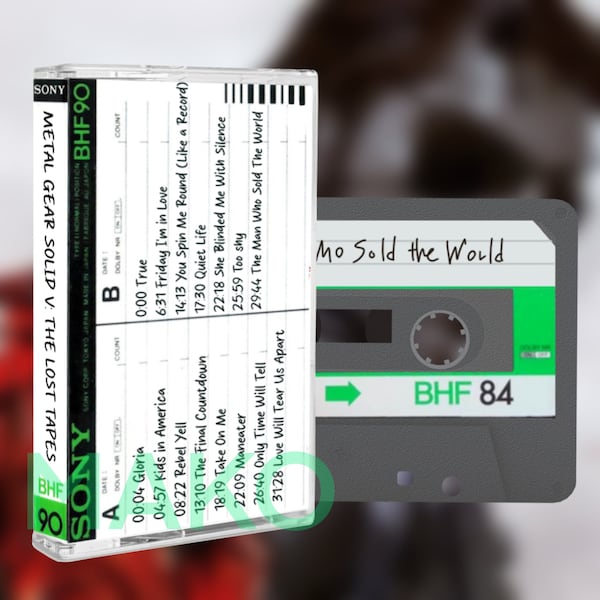 Metal Gear Solid V 5 Phantom Pain CUSTOM mix tape cassette