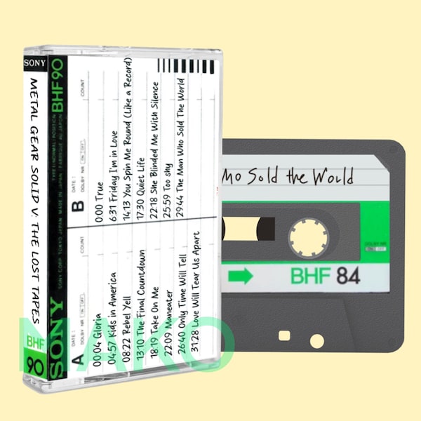 Metal Gear Solid V 5 Phantom Pain CUSTOM Mixtape-Kassette