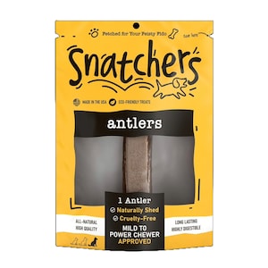 Large Split Deer Antler Chews for Dogs – Natural Organic Dog Bones for Aggressive Chewers, Long Lasting Antler Treats for Dental Health