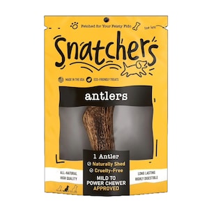 XL Whole Deer Antler Chews for Dogs – Organic Natural Dog Bones for Aggressive Chewers, Durable Antler Treats for Dental Health