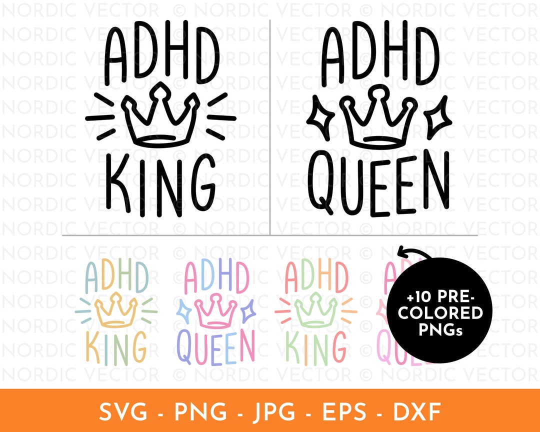 ADHD Svg, Adhd Quotes Svg, Mental Health Awareness Svg, Neurodiversity ...