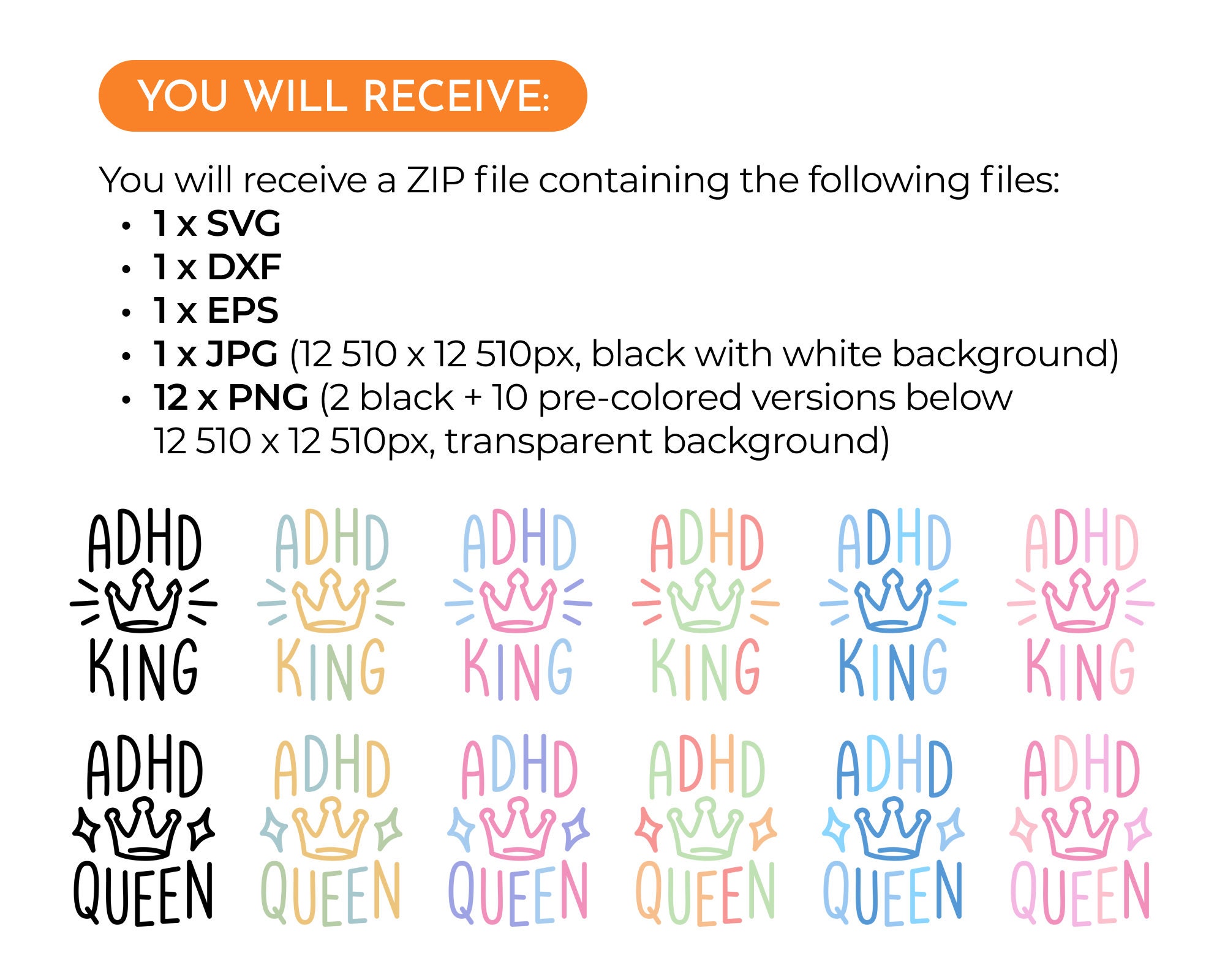 ADHD Svg, Adhd Quotes Svg, Mental Health Awareness Svg, Neurodiversity ...