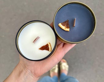 Orange is the new black - Duftkerze mit Orange aus Rapswachs  - Dankeschön Lehrer, Hebammen - Geschenk Geburtstag - Ostergeschenk Muttertag
