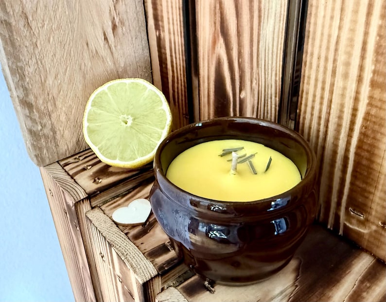 Gute Laune - Citronella Kerze - Mückenkerze - Zitrone - Grillen Geschenk, Deko - Dankeschön - Stimmungskerze - gute Laune, Ostern, Muttertag 5