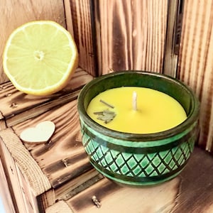 Gute Laune - Citronella Kerze - Mückenkerze - Zitrone - Grillen Geschenk, Deko - Dankeschön - Stimmungskerze - gute Laune, Ostern, Muttertag 1