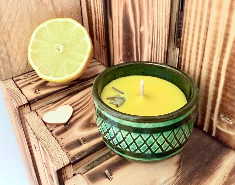 Gute Laune - Citronella Kerze - Mückenkerze - Zitrone - Grillen Geschenk, Deko - Dankeschön - Stimmungskerze - gute Laune, Ostern, Muttertag 1