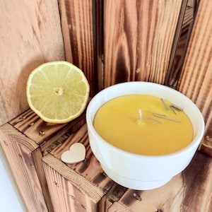 Gute Laune - Citronella Kerze - Mückenkerze - Zitrone - Grillen Geschenk, Deko - Dankeschön - Stimmungskerze - gute Laune, Ostern, Muttertag 2