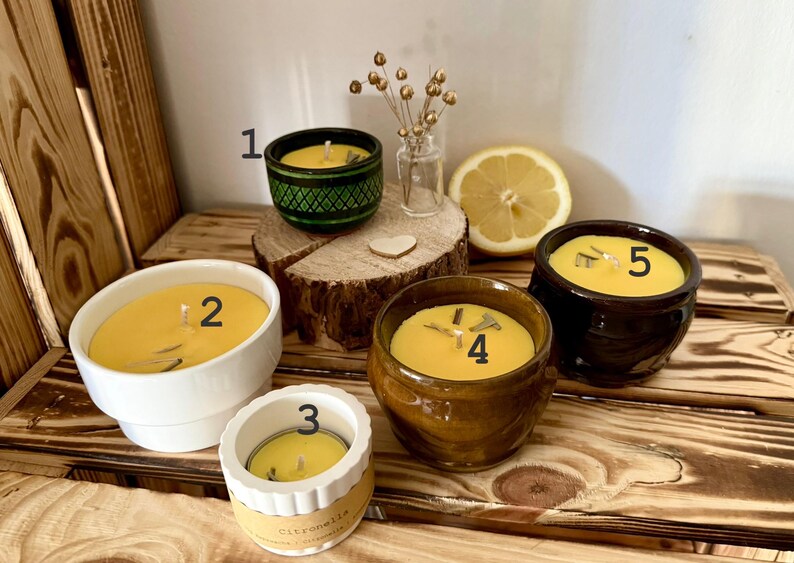 Gute Laune - Citronella Kerze - Mückenkerze - Zitrone - Grillen Geschenk, Deko - Dankeschön - Stimmungskerze - gute Laune, Ostern, Muttertag bild 10