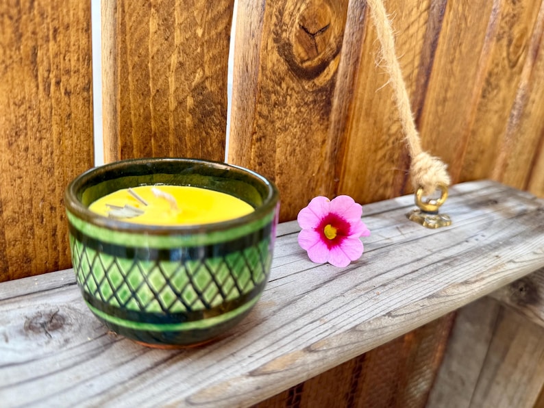 Gute Laune - Citronella Kerze - Mückenkerze - Zitrone - Grillen Geschenk, Deko - Dankeschön - Stimmungskerze - gute Laune, Ostern, Muttertag bild 3