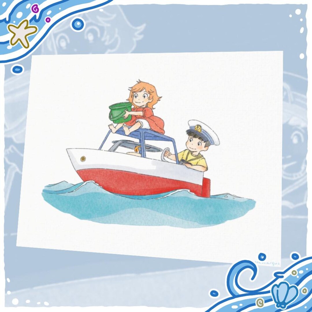 Ship Shape: A Ponyo Illustration Print - Etsy