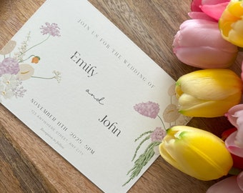 Wedding invitation template 'Floral Grace'