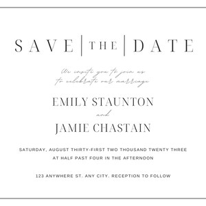 Wedding Invitation Template Save the date zdjęcie 4