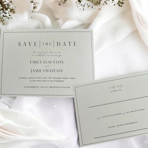 Wedding Invitation Template Save the date zdjęcie 1