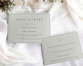 Wedding Invitation Template "Save the date"