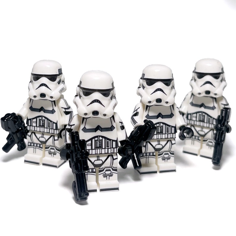Stormtrooper Custom Minifigure Starwars White Imperial Stormtrooper ...