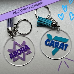 Personalisierter K-Pop Fandom Schlüsselanhänger: Custom Band Merch