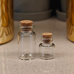 Mini Glass Bottles with Cork: Craft & Jewelry Storage, Party Favors