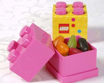 LEGO Party Favour Boxes, Kids Birthday Treat Boxes, Building Brick Party Supplies