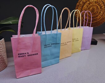 Blue Small Twisted Handle Paper Bags for Any Occasions