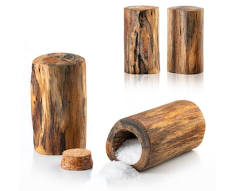 2piece Mango wood salt shaker | Handmade Salt Shaker | Handcrafted Kitchenware | Wooden salt shaker | Handmade Kitchen accessory