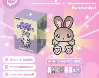 Bunny Loot Box Twitch Widget: Animated Streamer Asset