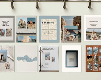 Spiritual Coach Instagram Templates Canva | 180 Lifecoach Posts Stories Carousels | Lifecoaching Bundle | Holistic Coaching