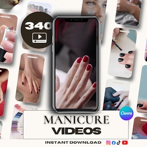 340 Nail videos- Instagram- Esthetician content-Nails Technician- Manicurist marketing- manicure social media- manicure posts- nail reels