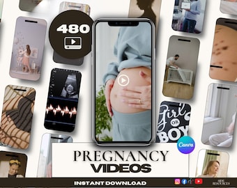 480 Pregnancy videos for reels- Maternity social media- Pregnant instagram- Doula content reels- doula Instagram- Doula posts- motherhood