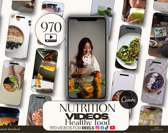 970 Healthy food videos- Nutrition Reels- Dietetician Instagram- Nutrition Coaching- Gut health posts - Nutrition Social Media- food insta