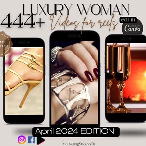 444+ Luxury woman rich VIDEOS for reels | Rich reels for Tiktok Instagram - Instant Download | Luxury reels for Instagram | Faceless |