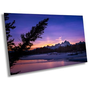 Grand Teton Sonnenuntergang in den Pines | Jackson Hole | Wyoming | Grand Teton Nationalpark | Drucken | Keilrahmen | Metall | Acryl