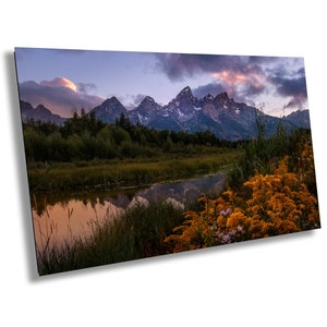 Schwabachers Landung | Grand-Teton-Nationalpark | Wyoming | Sonnenaufgang | Sonnenuntergang | Drucken | Leinwand | Metall | Acryl