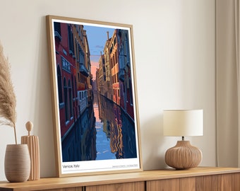 Venice Wall Decor, Art Gift, Home Office Print, Gift Idea, Modern Art, Print Poster, Gallery Wall, Housewarming Gift, Free P&P