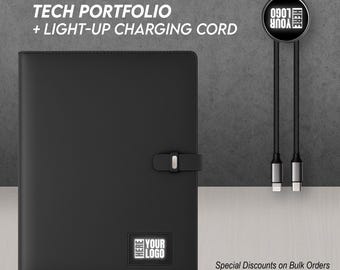 X-5, Customized Corporate Logo Portfolio, Company Gift Portfolio, Custom Notebook, Business Gift Pad-folio, Elevate Corporate Gifting