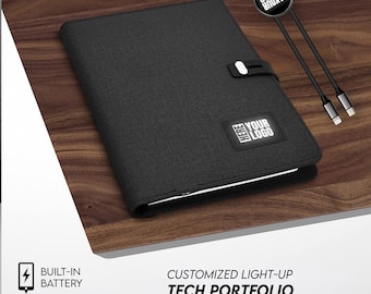 X-3, Customized Corporate Logo Portfolio, Company Gift Portfolio, Custom Notebook, Business Gift Padfolio, Elevate Corporate Gifting