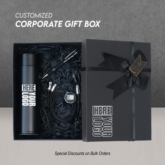 G-61, Corporate Gift Box, Company Logo Gift Box, Holiday Gift Set, Client Gift, New Year Gift, Bulk Order Gift Box, Personalized Gift Box