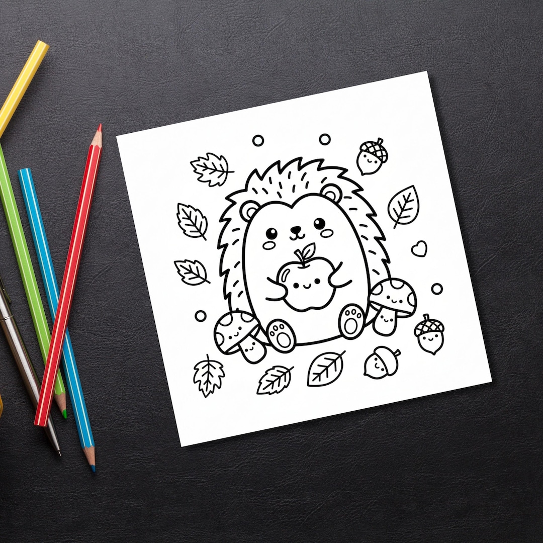 Desenhos para colorir de outono para a volta às aulas, desenhos para ...
