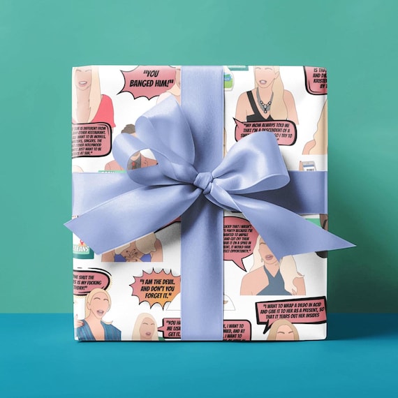 Wrapping Paper, Vanderpump Rules Inspired Gift Wrap, Stassi Schroeder Quotes, Holiday Gift Wrap, Stationery Supplies, Unique Gift Packaging,