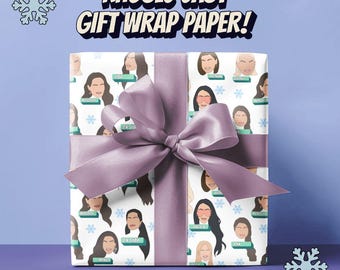 RHOSLC Wrapping Paper | Real Housewives of Salt Lake City Cast Gift Wrap | Bravo Fan Christmas, Birthday, Holiday Wrapping Sheet