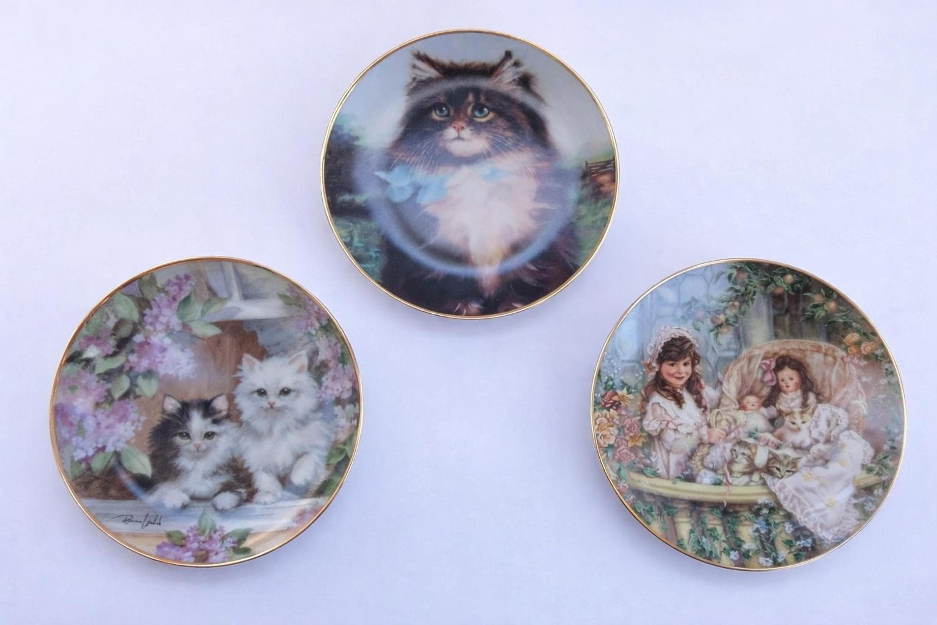 Franklin Mint Curio Cats - Etsy