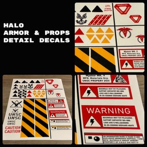 Halo Armor & Props Detail Sticker Sheets