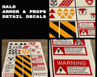 Halo Armor & Props Detail Sticker Sheets