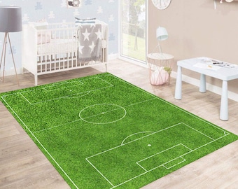Football Field Rug, Football Rug, Soccer Field Rug, Sports Rug, Soccer Field Area Rug, Gift For Football, Soccer Lovers,