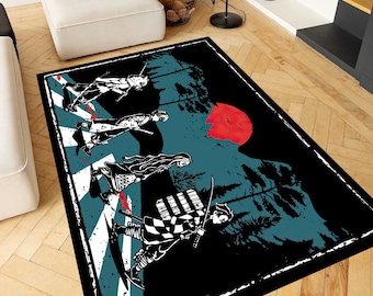 Anime Rugs, Manga Rug, Japanese Rug, Modern Rugs, Classic Rug, Bath Rug, Gift For The Home, Large Rug, Thin Rug, Decorative Rug, Cool Rug,