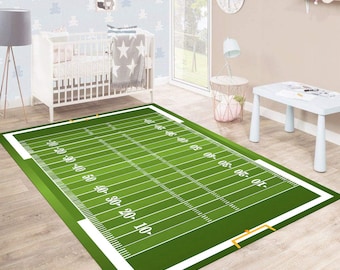 American Football Rug, Football Coart Rug, Gift For Him, Sports Rug, Boy Room Rug, Home Decor Rug, Area Rug, Modern Rugs
