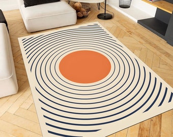 Silky Soft Rug, Modern Abstract Rug, Minimalist Rug, Nordic Scandinavian Area Rugs, Rug for Living Room, Rug for Bedroom,Diningroom,Kitchen